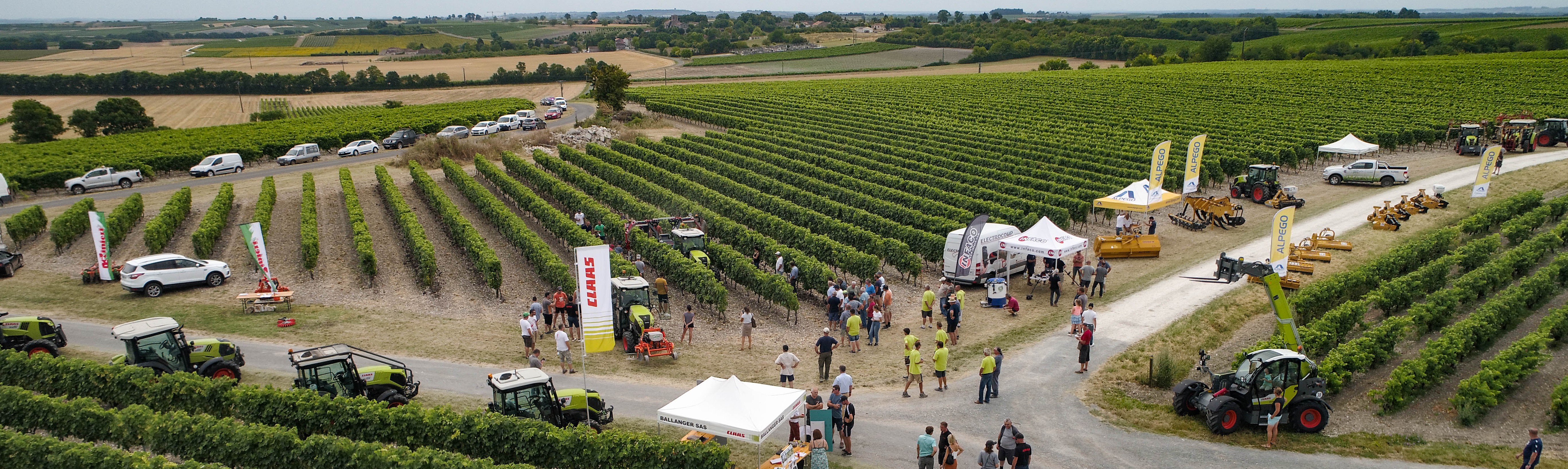 Démonstration de matériels viticoles