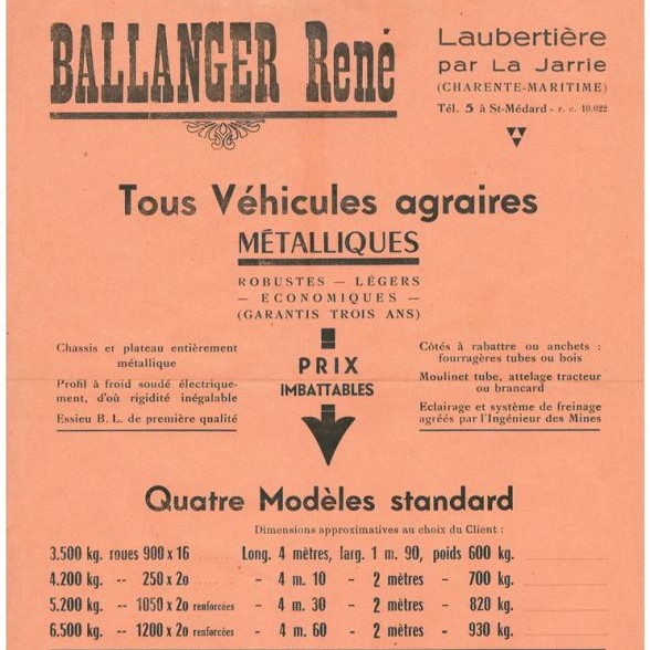 Création à L’Aubertière