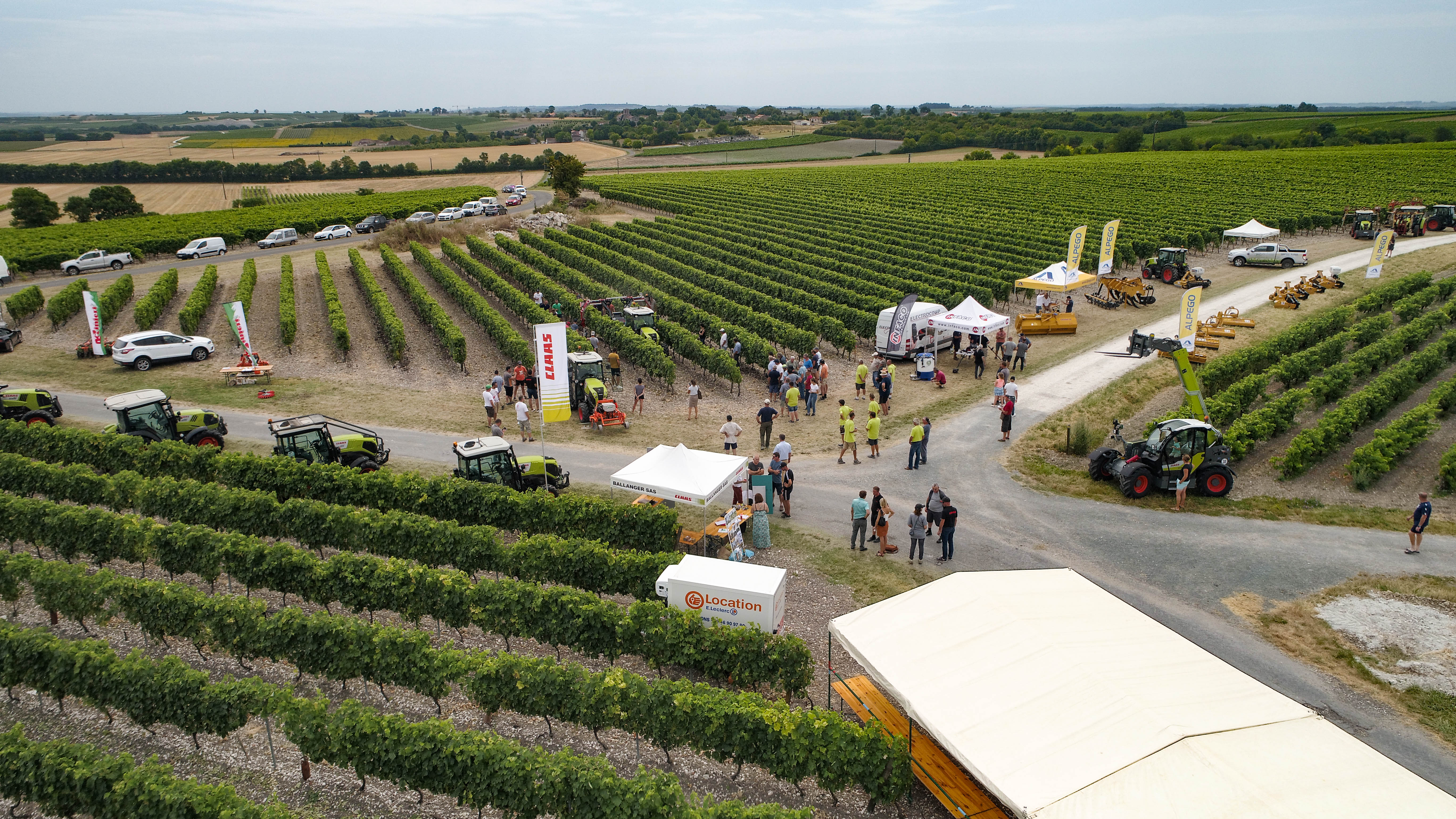 Démonstration de matériels viticoles